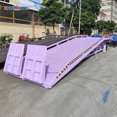 Purple Portable Truck Dock Ramps 20000kg Temporary Loading Dock