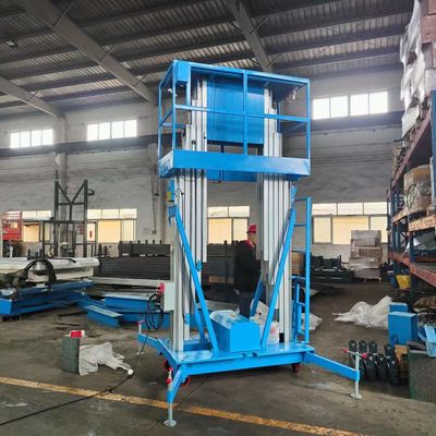 9.8m vertical de material de manejo elevadores 560kg portátil escalera hidráulica