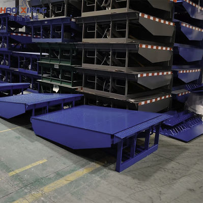 Plataforma de trabajo personalizable Rampa de muelle de carga hidráulica con malla de diamantes antideslizante de 5 mm